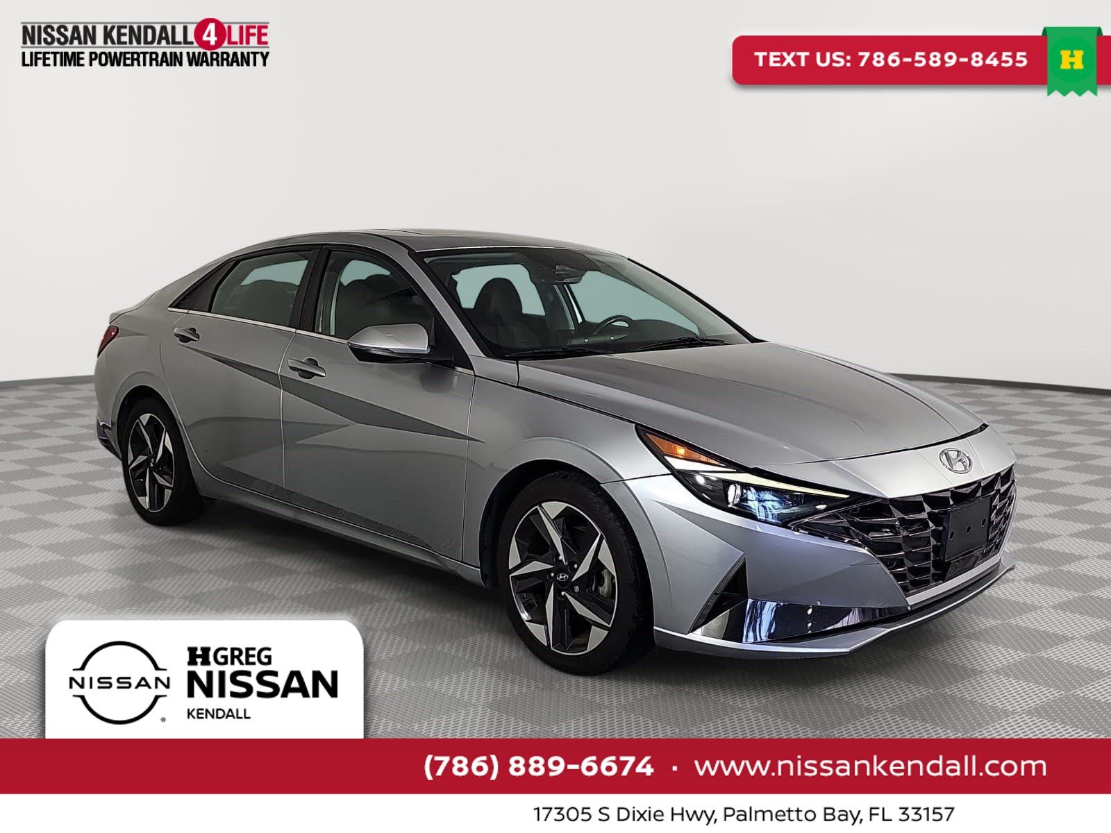 Shimmering Silver Pearl 2022 Hyundai Elantra Sedan Front-Wheel Drive Continuously Variable Transmission