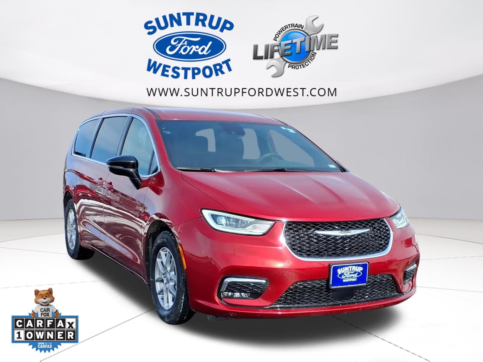 Red Hot Pearlcoat 2025 Chrysler Pacifica Select FWD Minivan Front-Wheel Drive 9-Speed Automatic