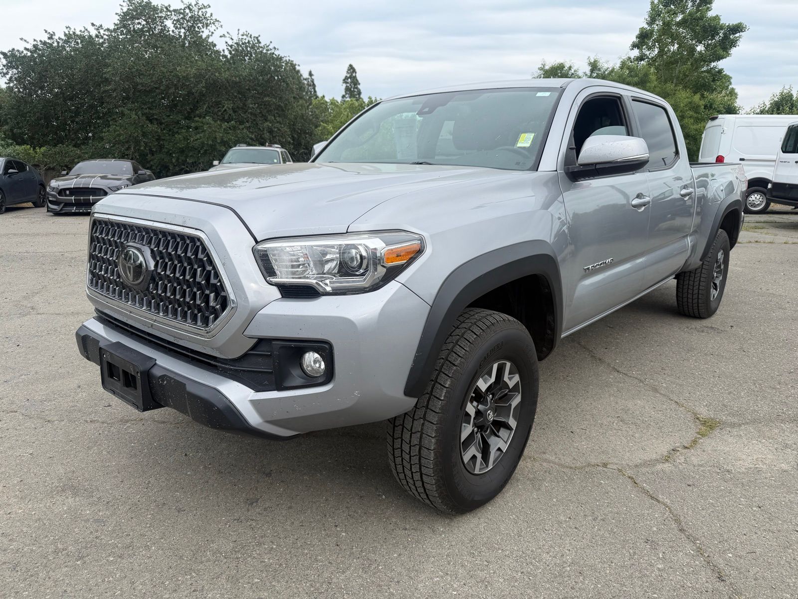 Silver Sky Metallic 2019 Toyota Tacoma TRD Off Road Double Cab LB 4WD Pickup Truck Four-Wheel Drive 6-Speed Automatic