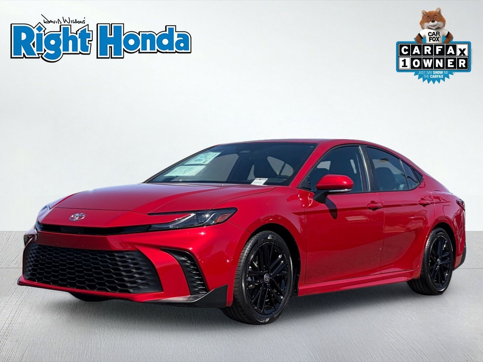 Red 2025 Toyota Camry SE FWD Sedan Front-Wheel Drive Continuously Variable Transmission