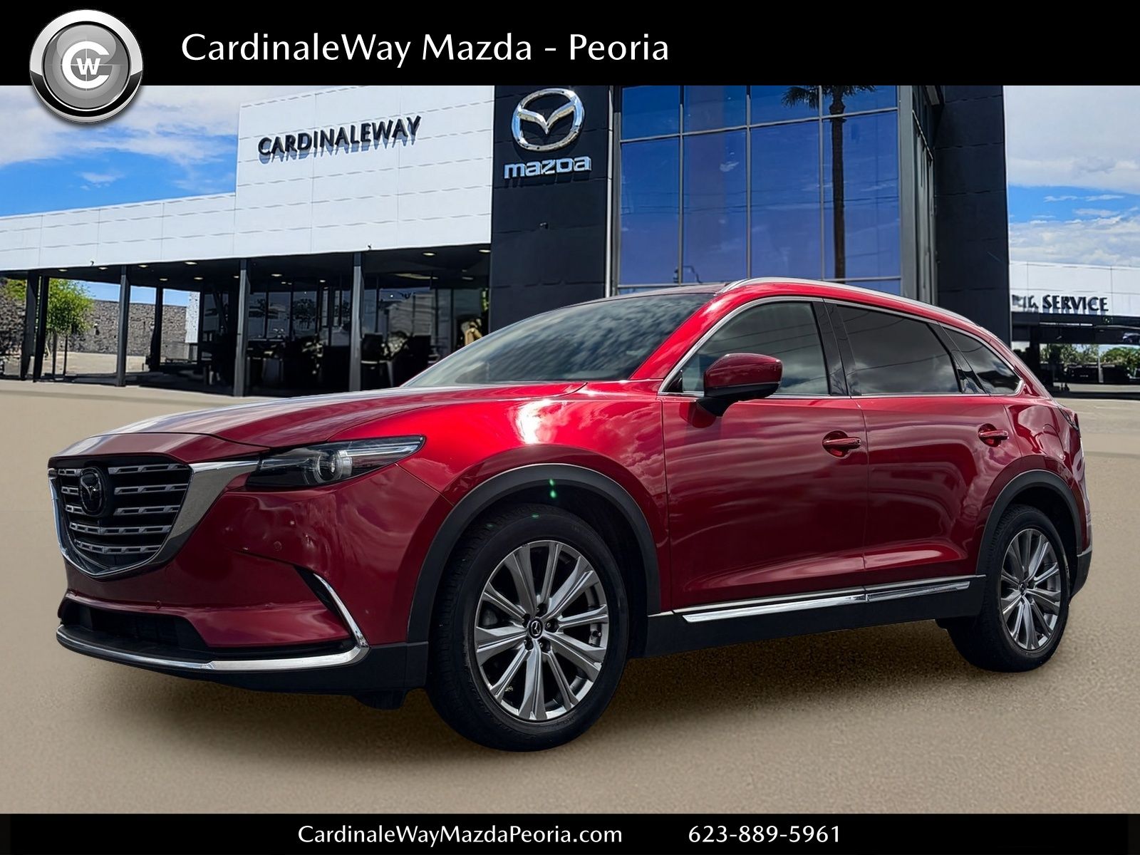 Soul Red Crystal Metallic 2021 Mazda CX-9 SUV / Crossover All-Wheel Drive 6-Speed Automatic