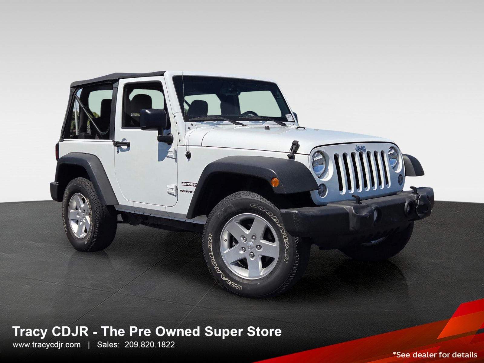 Bright White Clearcoat 2016 Jeep Wrangler Sport 4WD SUV / Crossover Four-Wheel Drive 5-Speed Automatic