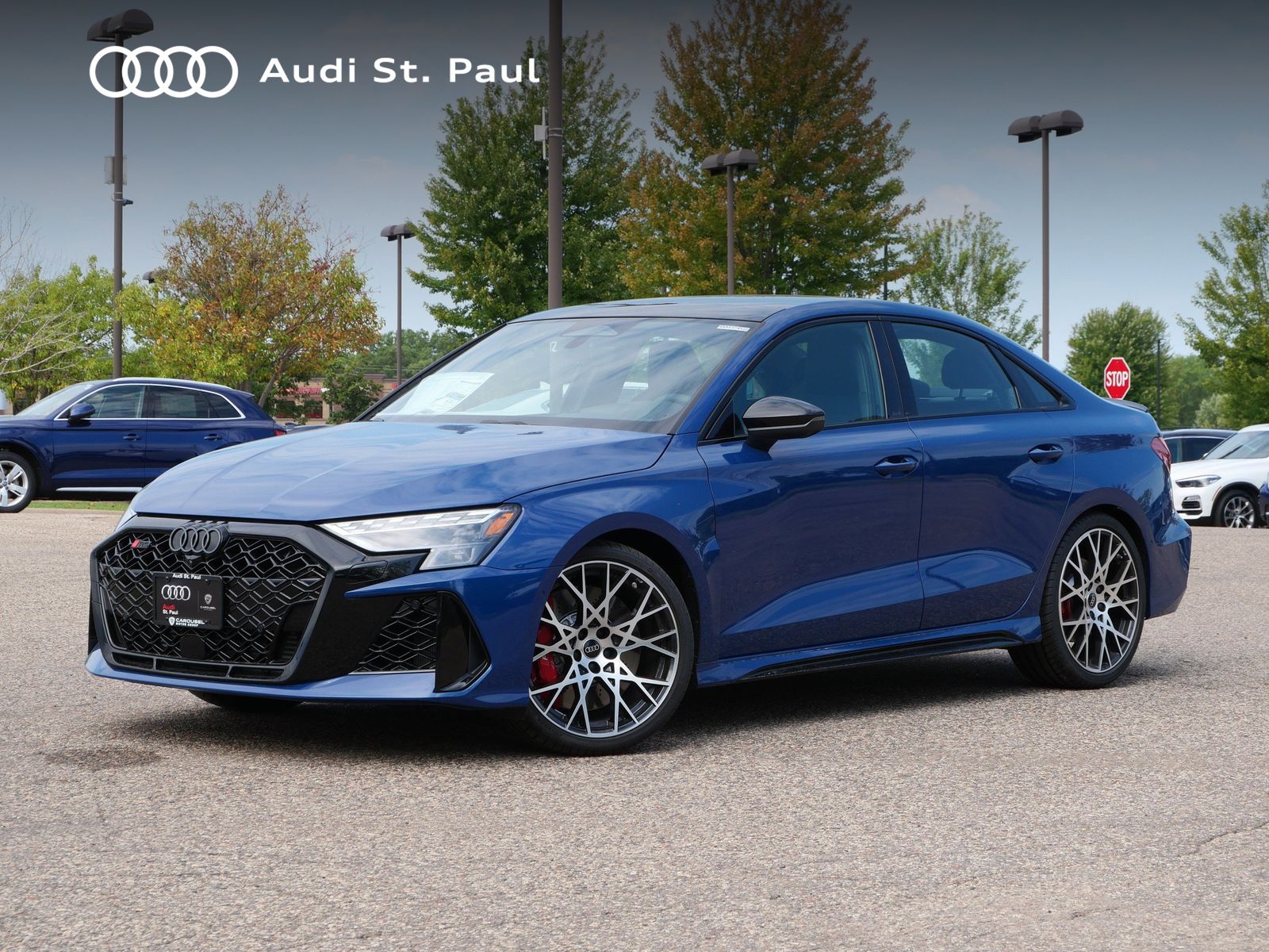 Ascari Blue Metallic 2026 Audi RS 3 Sedan All-Wheel Drive 7-Speed Automatic