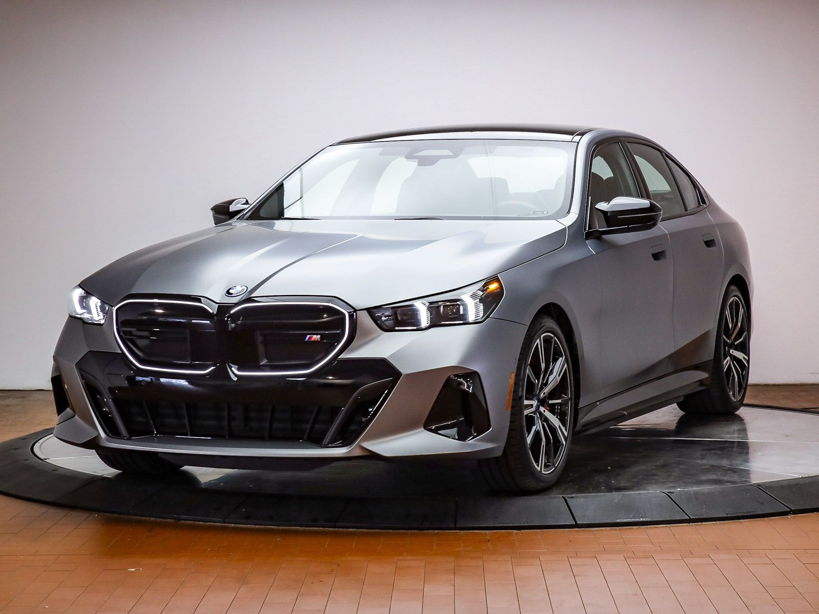 Frozen Pure Gray Metallic 2024 BMW i5 M60 AWD Sedan All-Wheel Drive Automatic