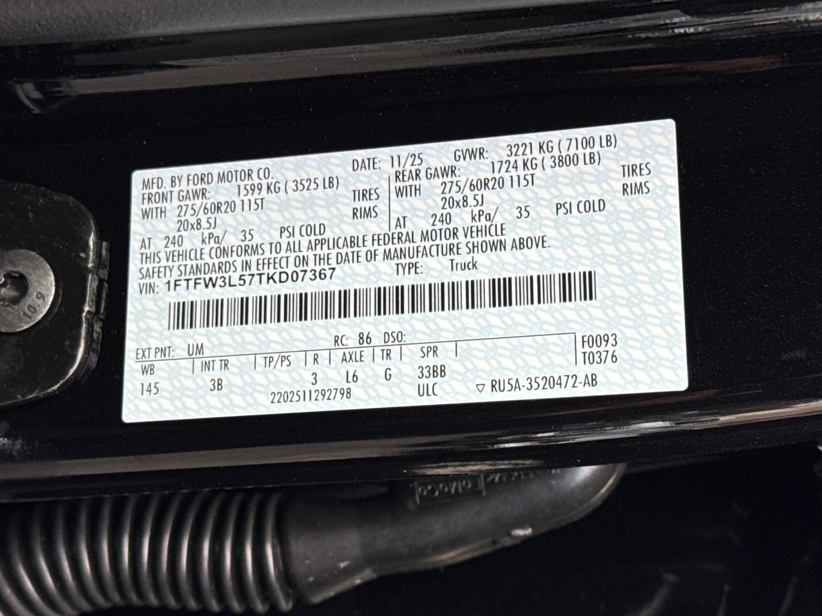 New 2026 Agate Black Metallic Ford XLT image 36