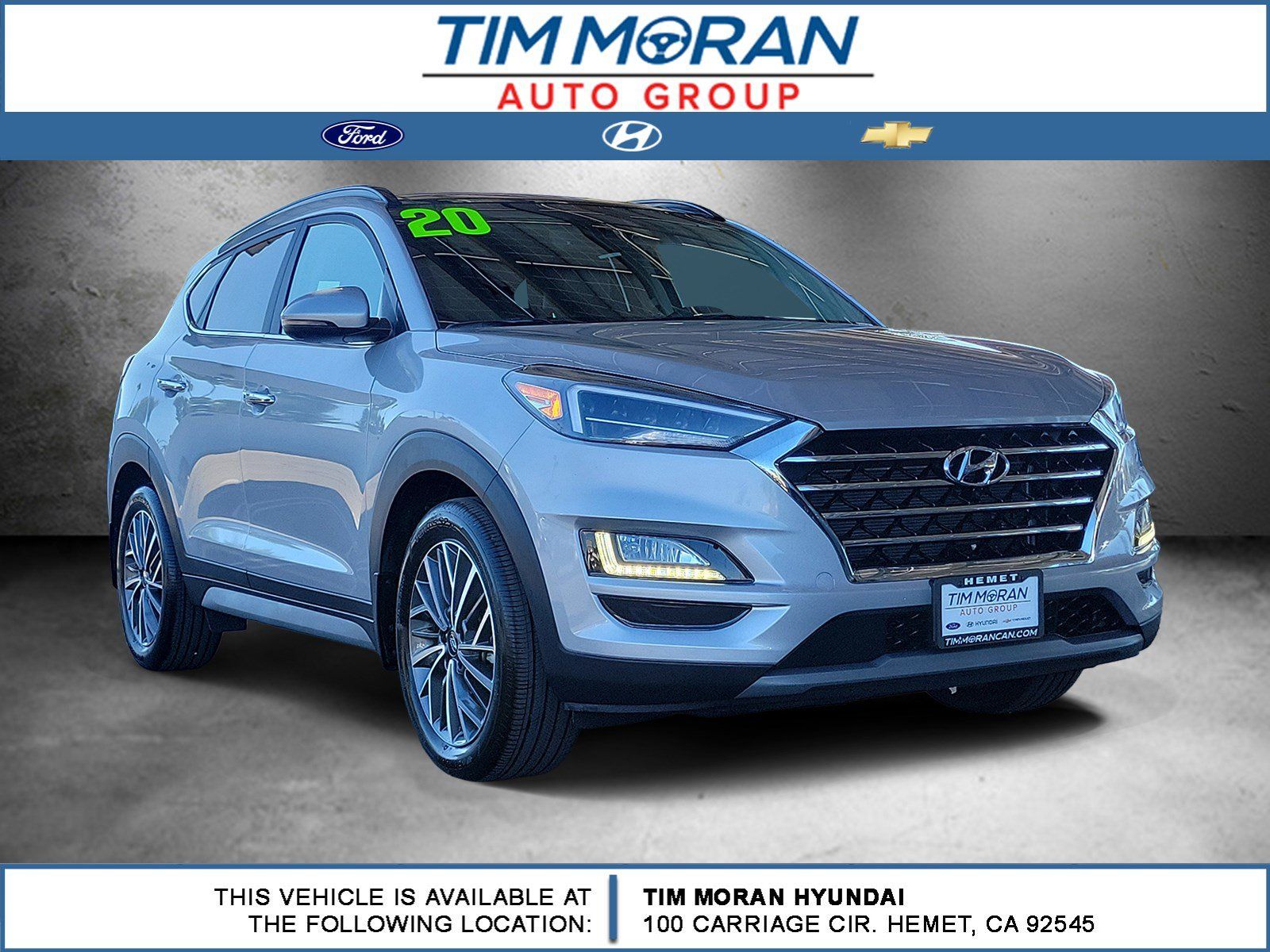 Stellar Silver 2020 Hyundai Tucson SUV / Crossover Front-Wheel Drive 6-Speed Automatic