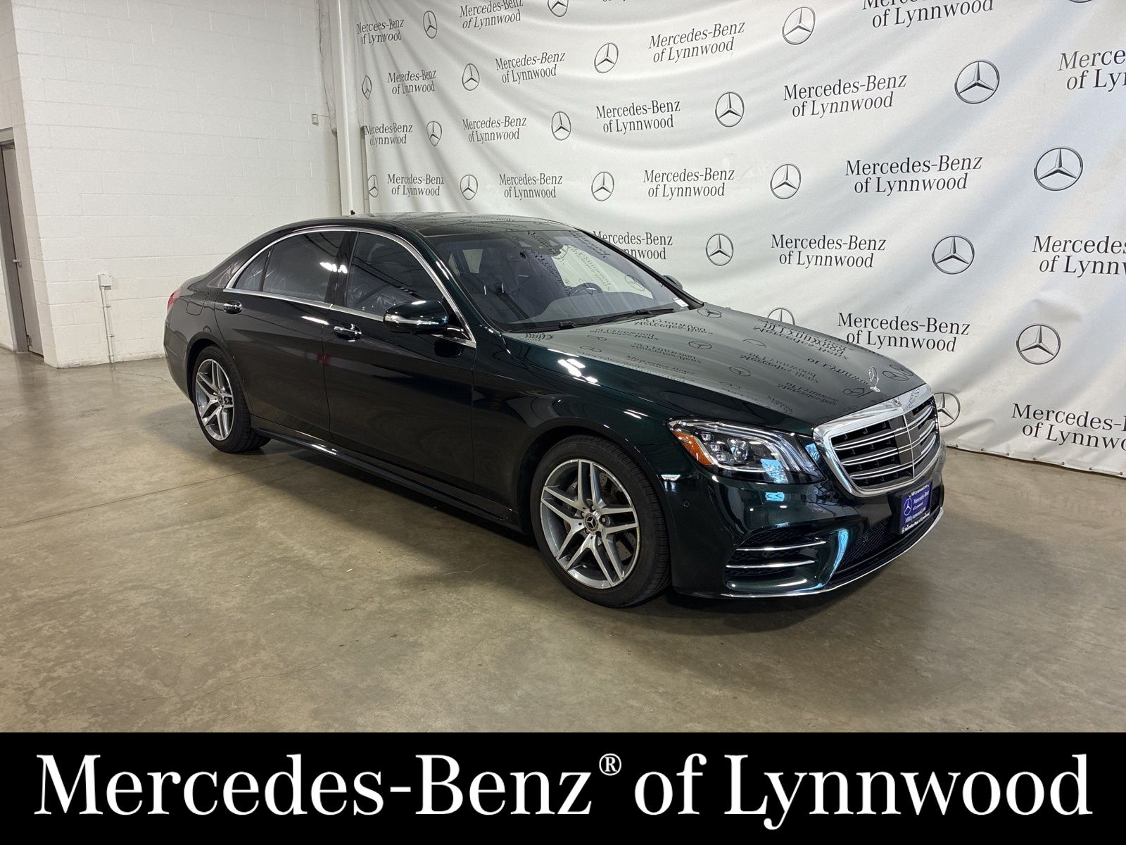 Emerald Green Metallic 2019 Mercedes-Benz S-Class S 560 4MATIC AWD Sedan All-Wheel Drive 9-Speed Automatic
