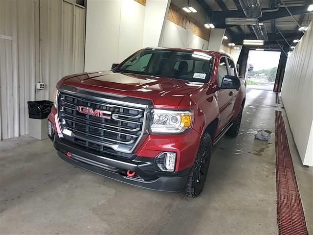 Cayenne Red Tintcoat 2021 GMC Canyon Pickup Truck Four-Wheel Drive 8-Speed Automatic