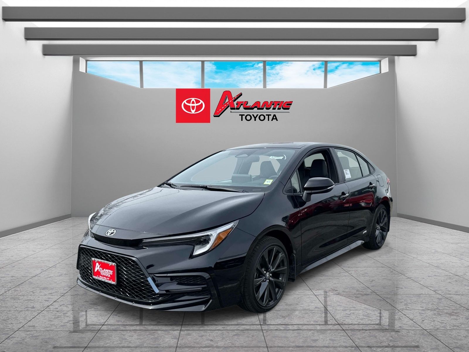 Midnight Black 2026 Toyota Corolla Hybrid SE AWD Sedan All-Wheel Drive Continuously Variable Transmission