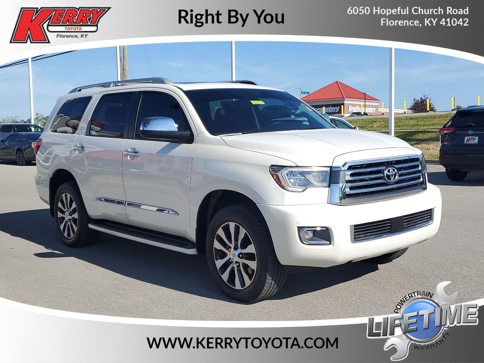 White (Blizzard Pearl) 2019 Toyota Sequoia SUV / Crossover Four-Wheel Drive 6-Speed Automatic