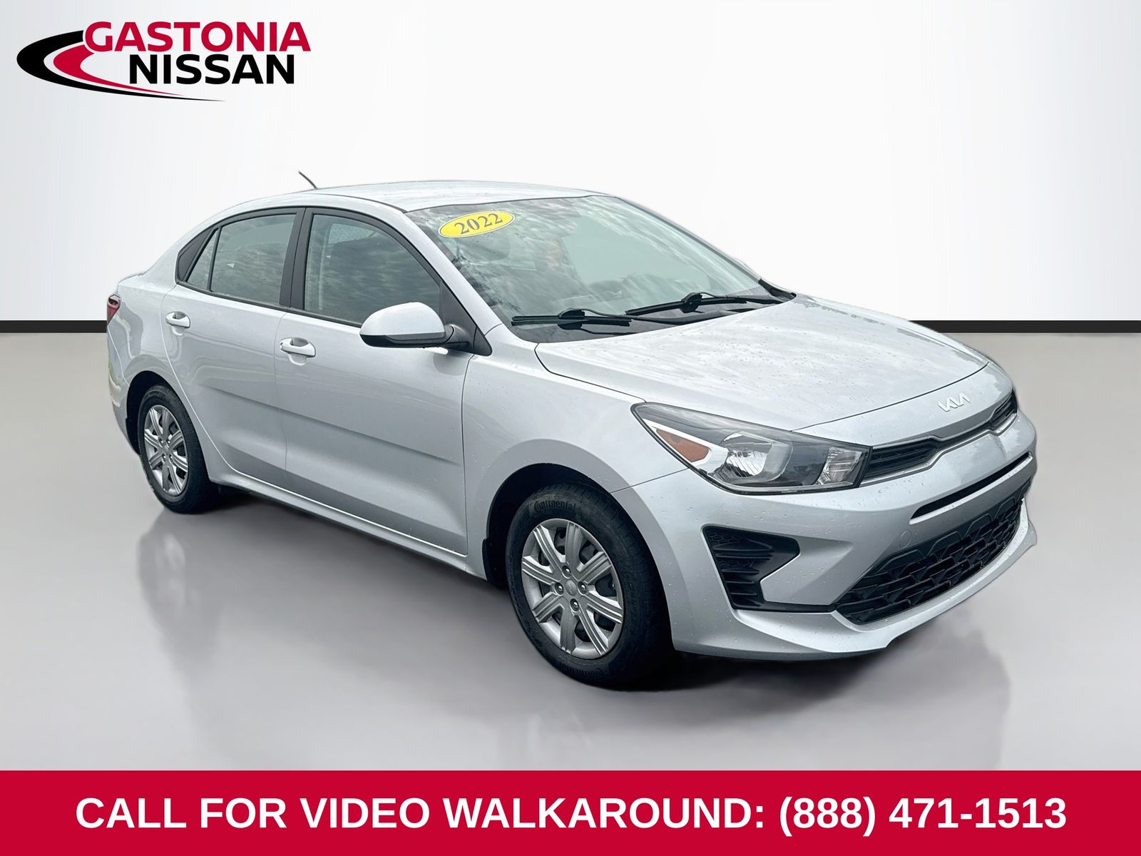 Silky Silver 2022 Kia Rio Sedan Front-Wheel Drive Continuously Variable Transmission