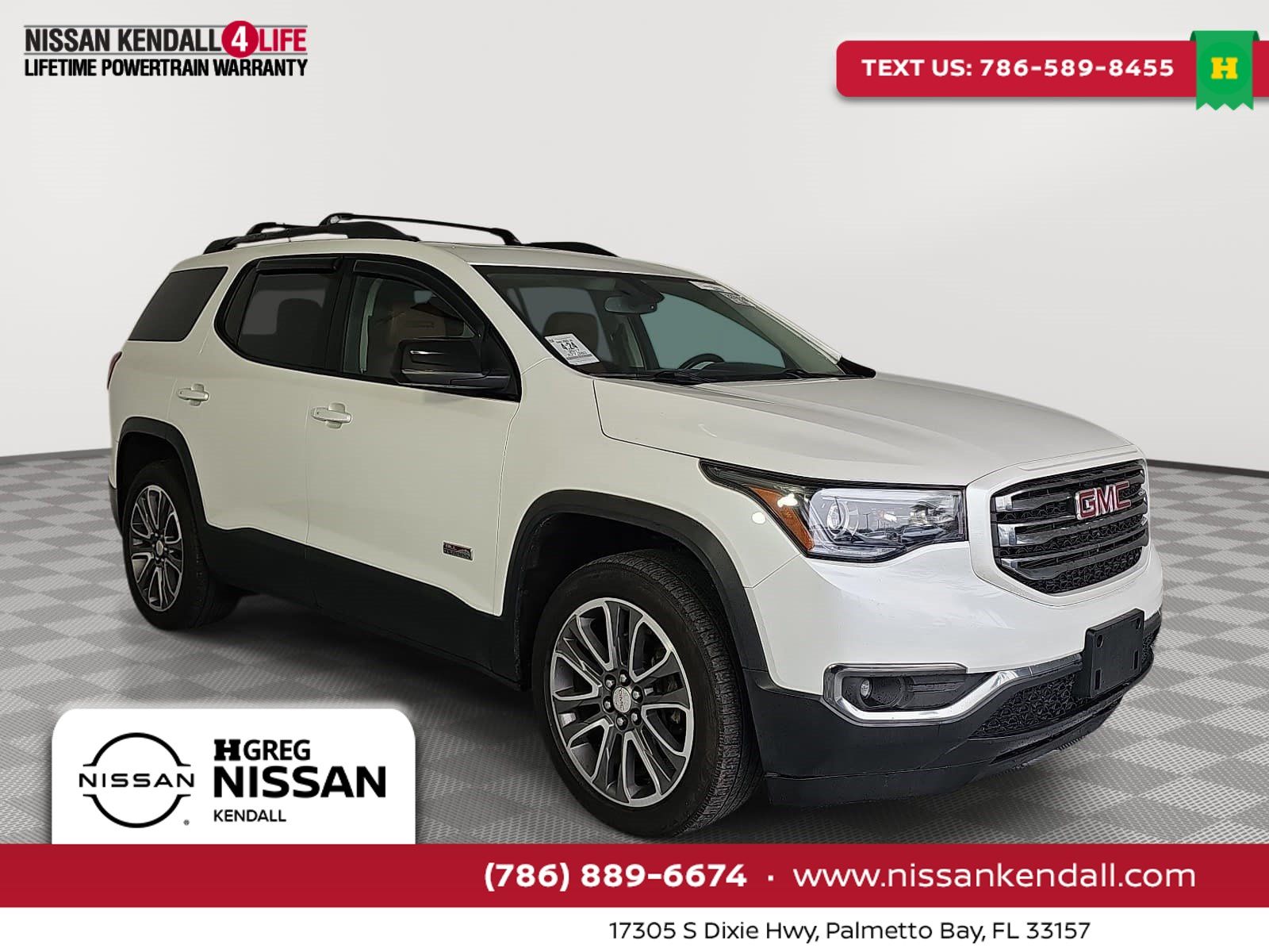 White Frost Tricoat 2017 GMC Acadia SUV / Crossover Four-Wheel Drive 6-Speed Automatic