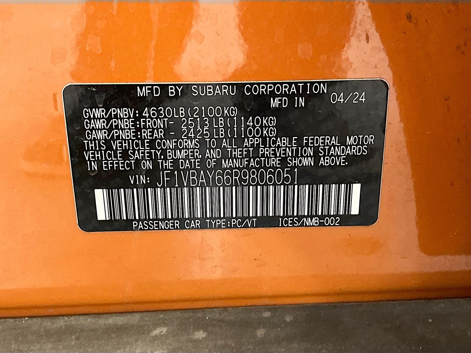Used 2024 Orange Subaru TR image 33