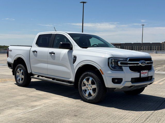 Oxford White 2025 Ford Ranger XLT SuperCrew 4WD Pickup Truck Four-Wheel Drive Automatic