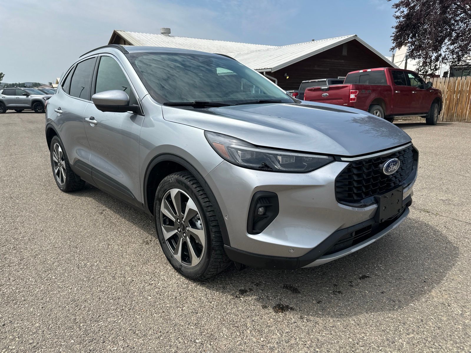 Silver Metallic 2024 Ford Escape Hybrid SUV / Crossover All-Wheel Drive Continuously Variable Transmission
