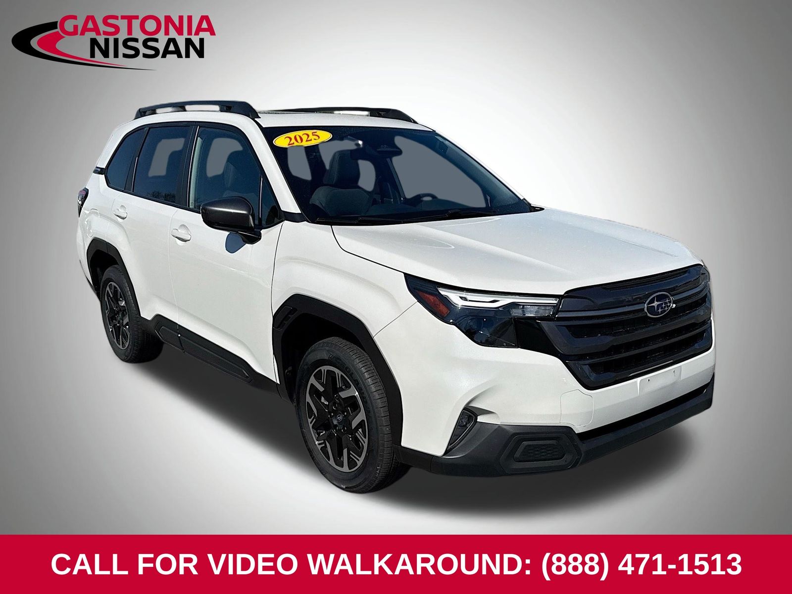 Crystal White Pearl 2025 Subaru Forester Premium Crossover AWD SUV / Crossover All-Wheel Drive Continuously Variable Transmission