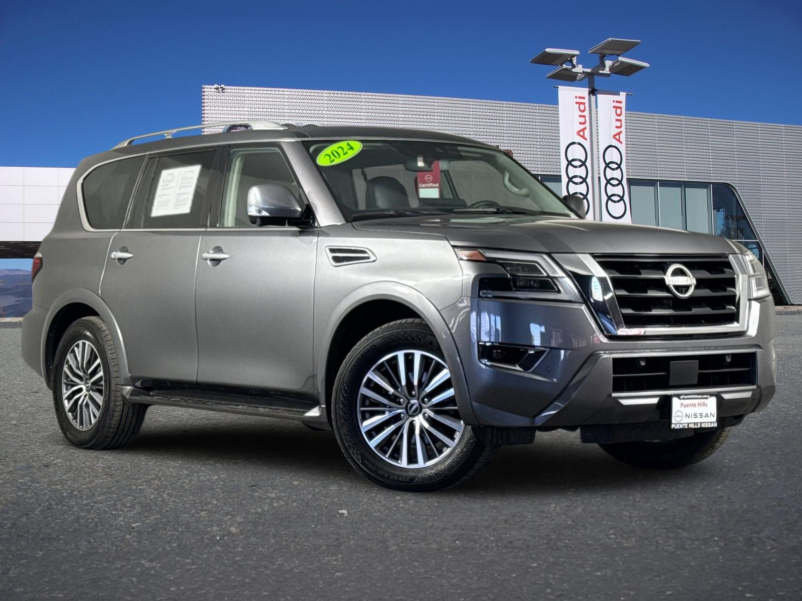 Gray (Gun Metallic) 2024 Nissan Armada SUV / Crossover Four-Wheel Drive 7-Speed Automatic
