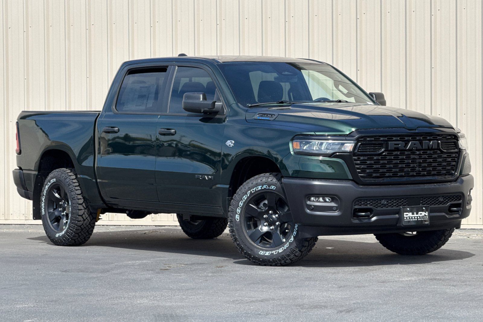 Serrano Green Metallic 2026 RAM 1500 Pickup Truck Four-Wheel Drive 8-Speed Automatic