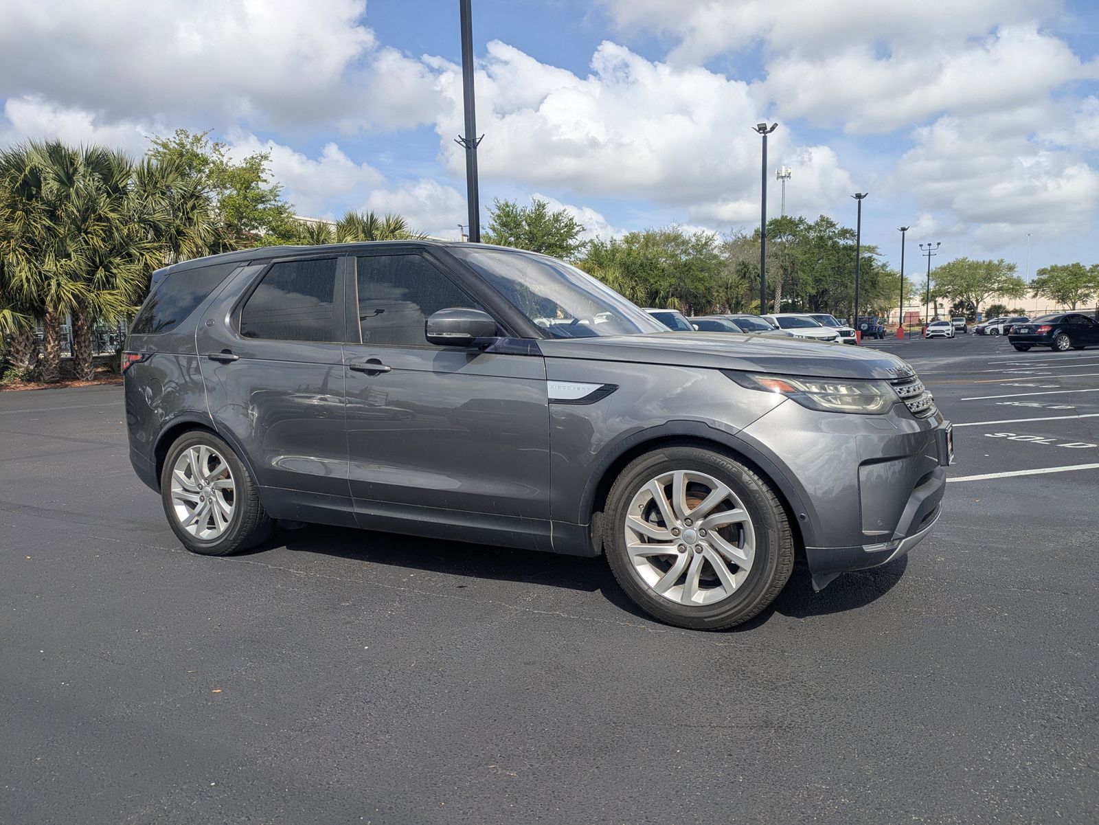 Gray 2019 Land Rover Discovery V6 HSE Luxury AWD SUV / Crossover All-Wheel Drive 8-Speed Automatic
