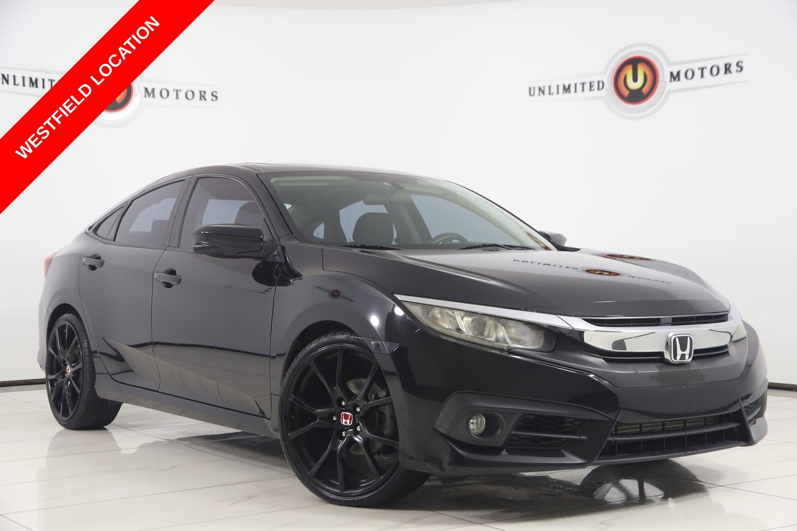 Crystal Black Pearl 2016 Honda Civic Sedan Front-Wheel Drive Continuously Variable Transmission
