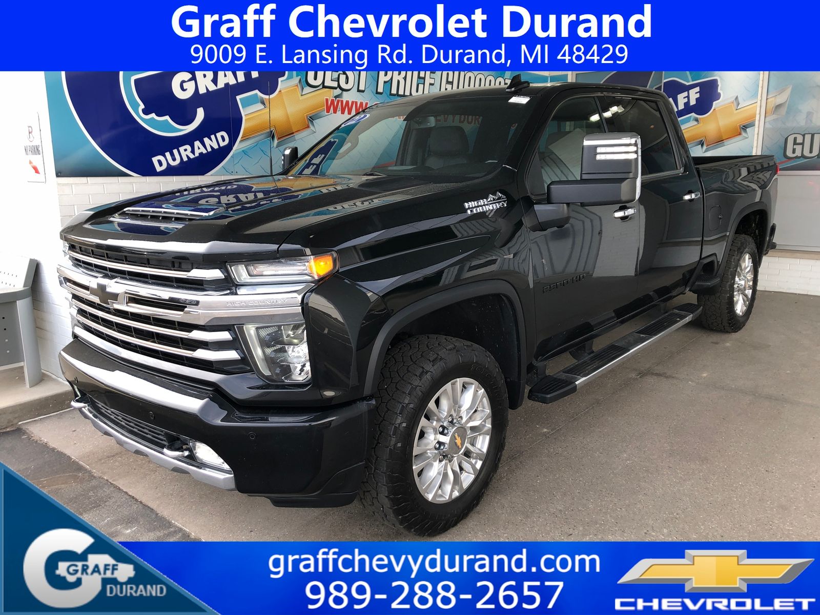 Mosaic Black Metallic 2022 Chevrolet Silverado 2500HD High Country Crew Cab 4WD Pickup Truck Four-Wheel Drive 6-Speed Automatic