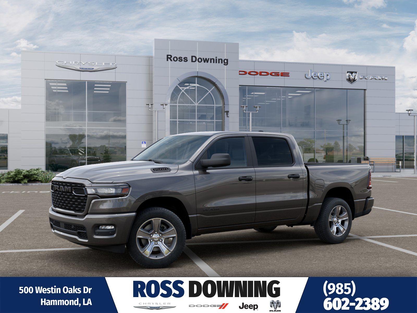 Gray (Granite Crystal Metallic Clearcoat) 2026 RAM 1500 Express Crew Cab 4WD Pickup Truck Four-Wheel Drive 8-Speed Automatic