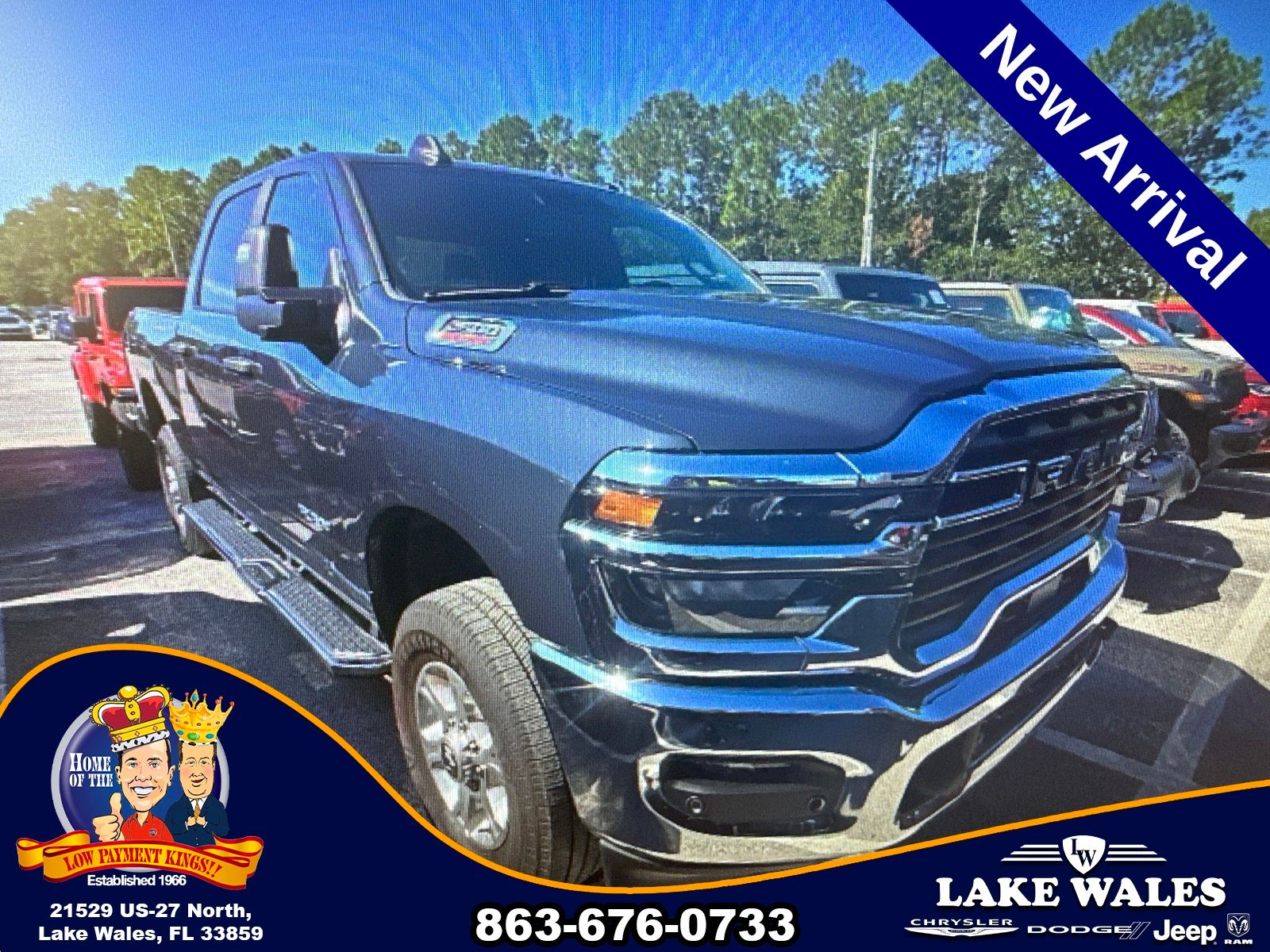 Forged Blue Metallic 2026 RAM 2500 Pickup Truck Four-Wheel Drive 8-Speed Automatic