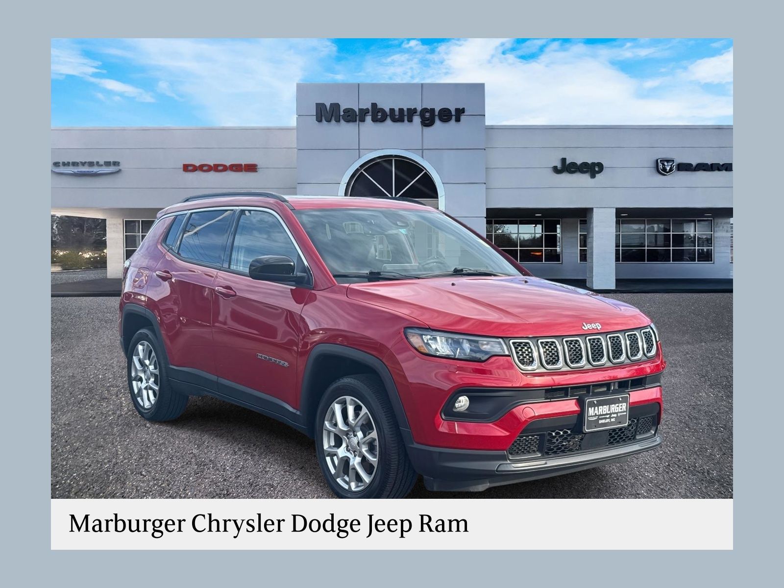 Redline Pearlcoat 2023 Jeep Compass Latitude Lux 4WD SUV / Crossover Four-Wheel Drive 8-Speed Automatic