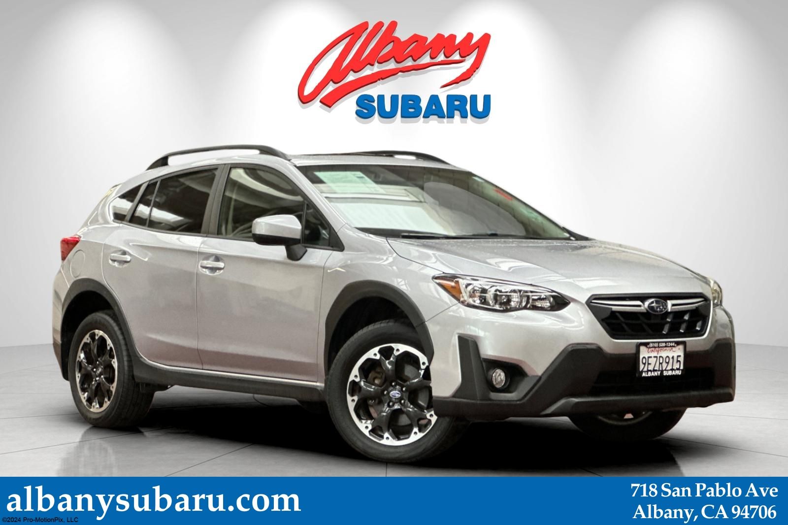 Ice Silver Metallic 2023 Subaru Crosstrek Premium AWD SUV / Crossover All-Wheel Drive Continuously Variable Transmission