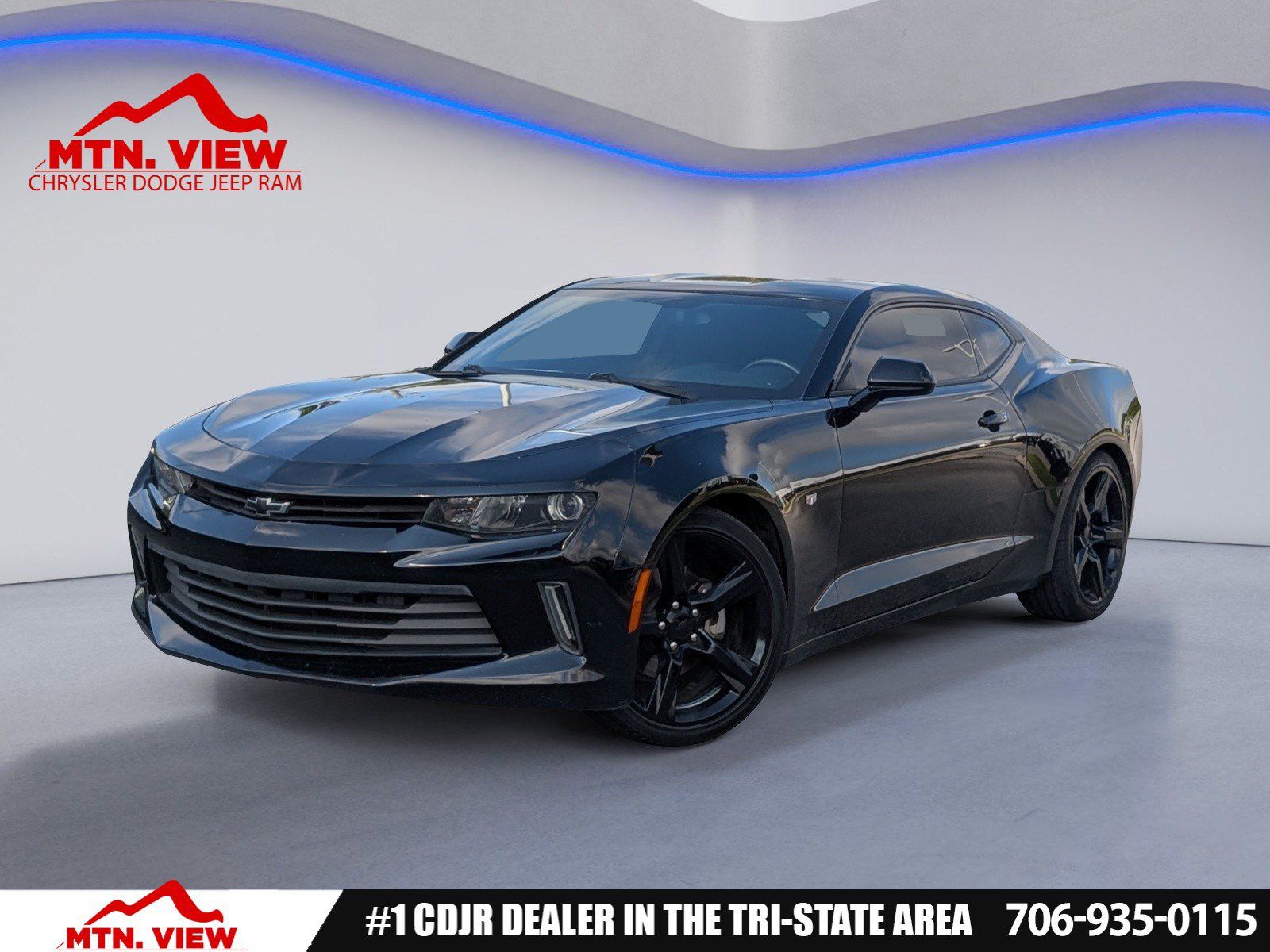 Black 2017 Chevrolet Camaro Coupe Rear-Wheel Drive 8-Speed Automatic