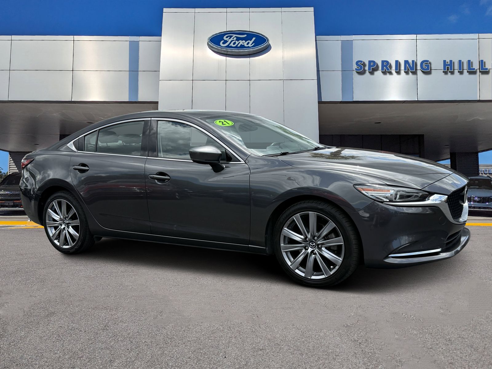 Machine Gray 2021 Mazda MAZDA6 Sedan Front-Wheel Drive 6-Speed Automatic