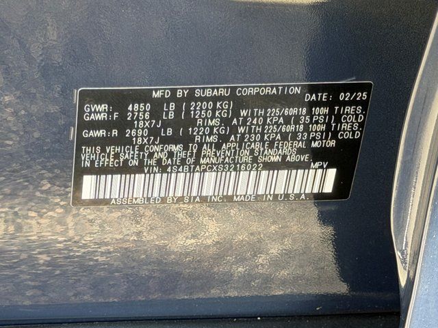 Used 2025 Blue Subaru Touring image 45