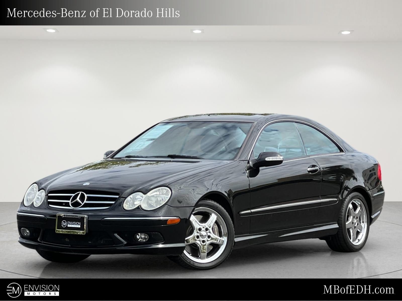 Black 2004 Mercedes-Benz CLK Coupe Rear-Wheel Drive 5-Speed Automatic Overdrive