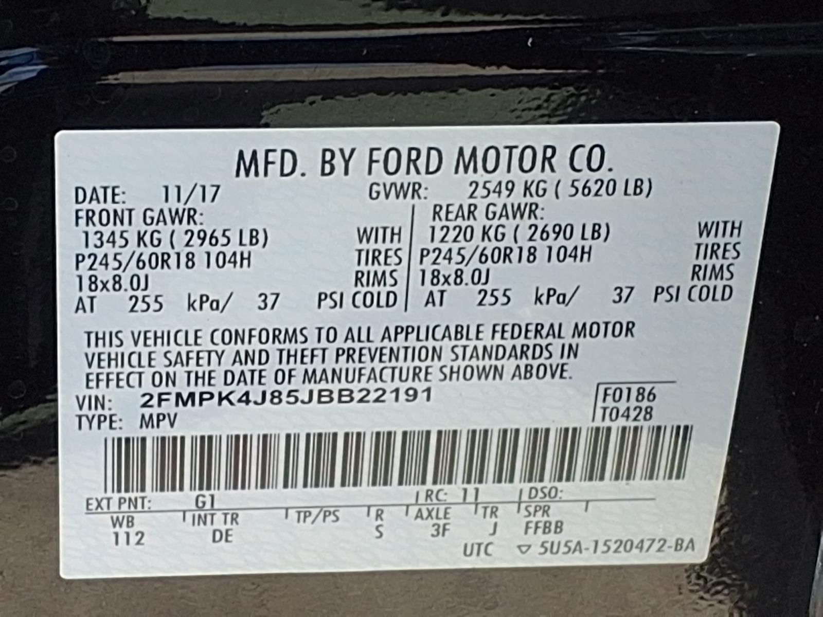 2018 Ford Edge SEL Black at Community Honda