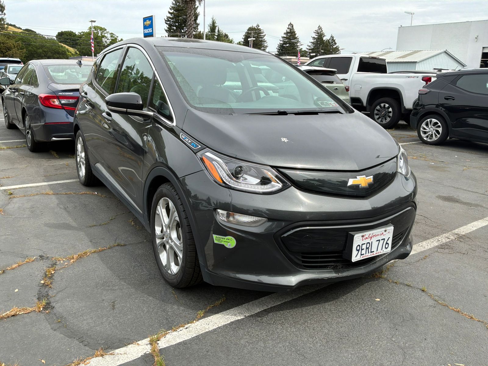 Nightfall Gray Metallic 2017 Chevrolet Bolt EV LT FWD Hatchback Front-Wheel Drive 1-Speed Automatic