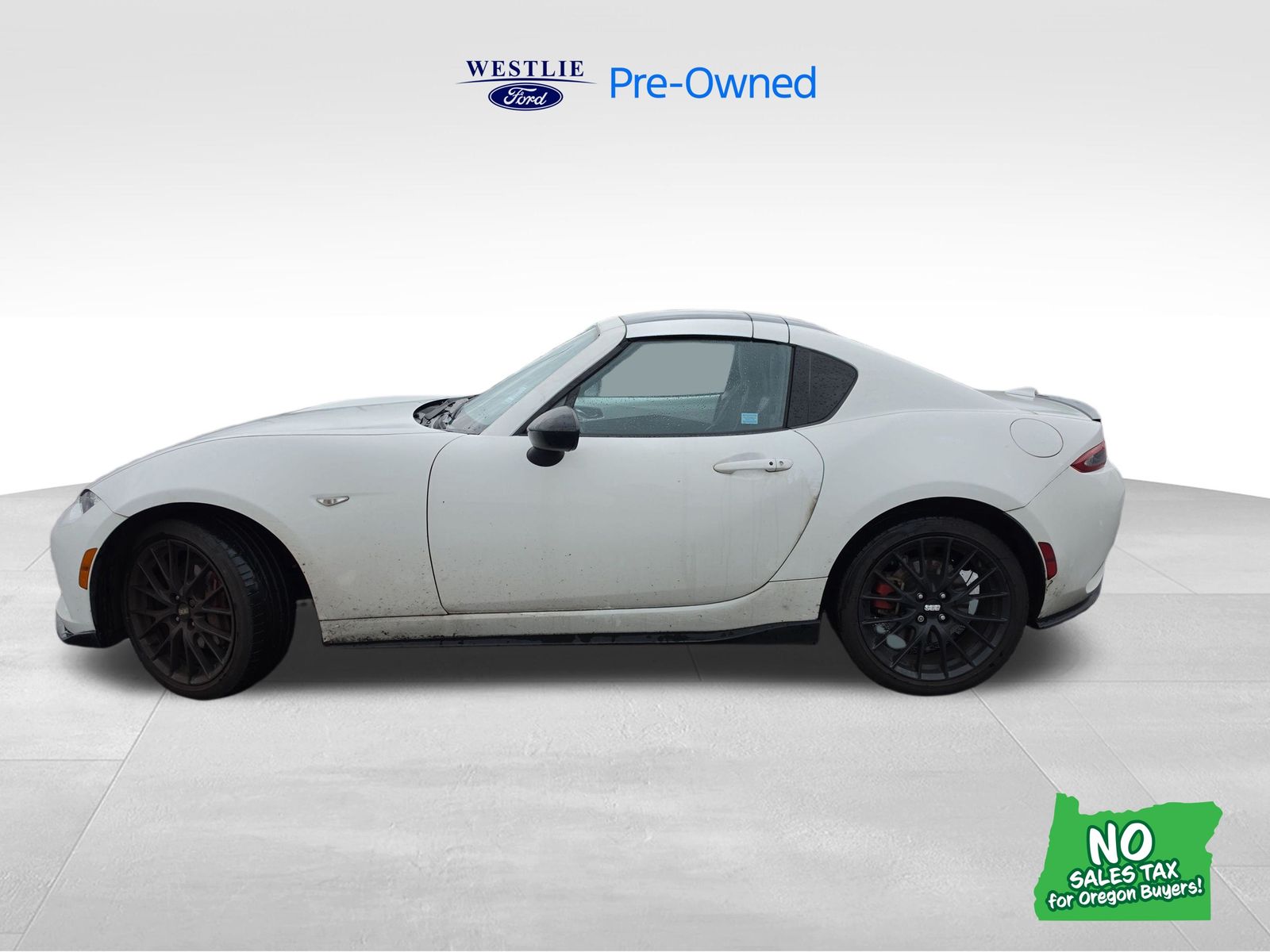 Arctic White 2021 Mazda MX-5 Miata RF Club RWD Convertible Rear-Wheel Drive 6-Speed Manual