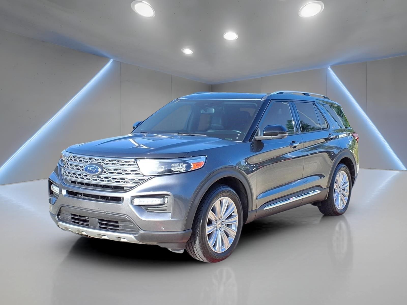 Gray (Magnetic) 2020 Ford Explorer SUV / Crossover Rear-Wheel Drive 10-Speed Automatic