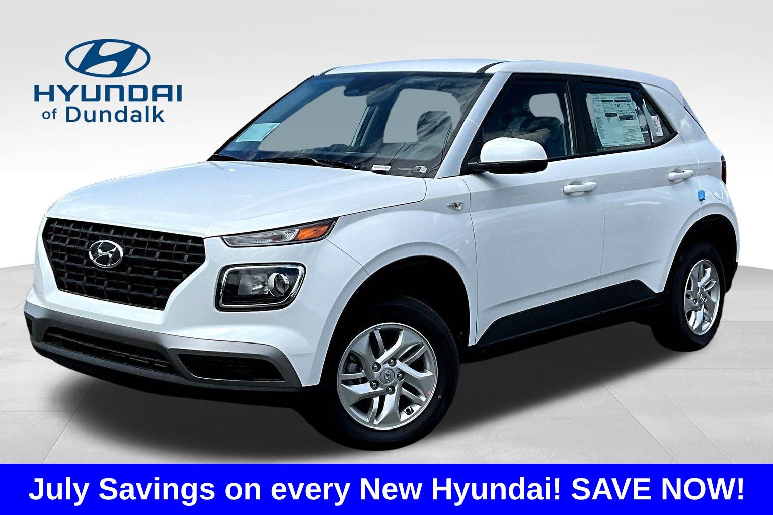 Lunar White 2026 Hyundai Venue SUV / Crossover Front-Wheel Drive Continuously Variable Transmission