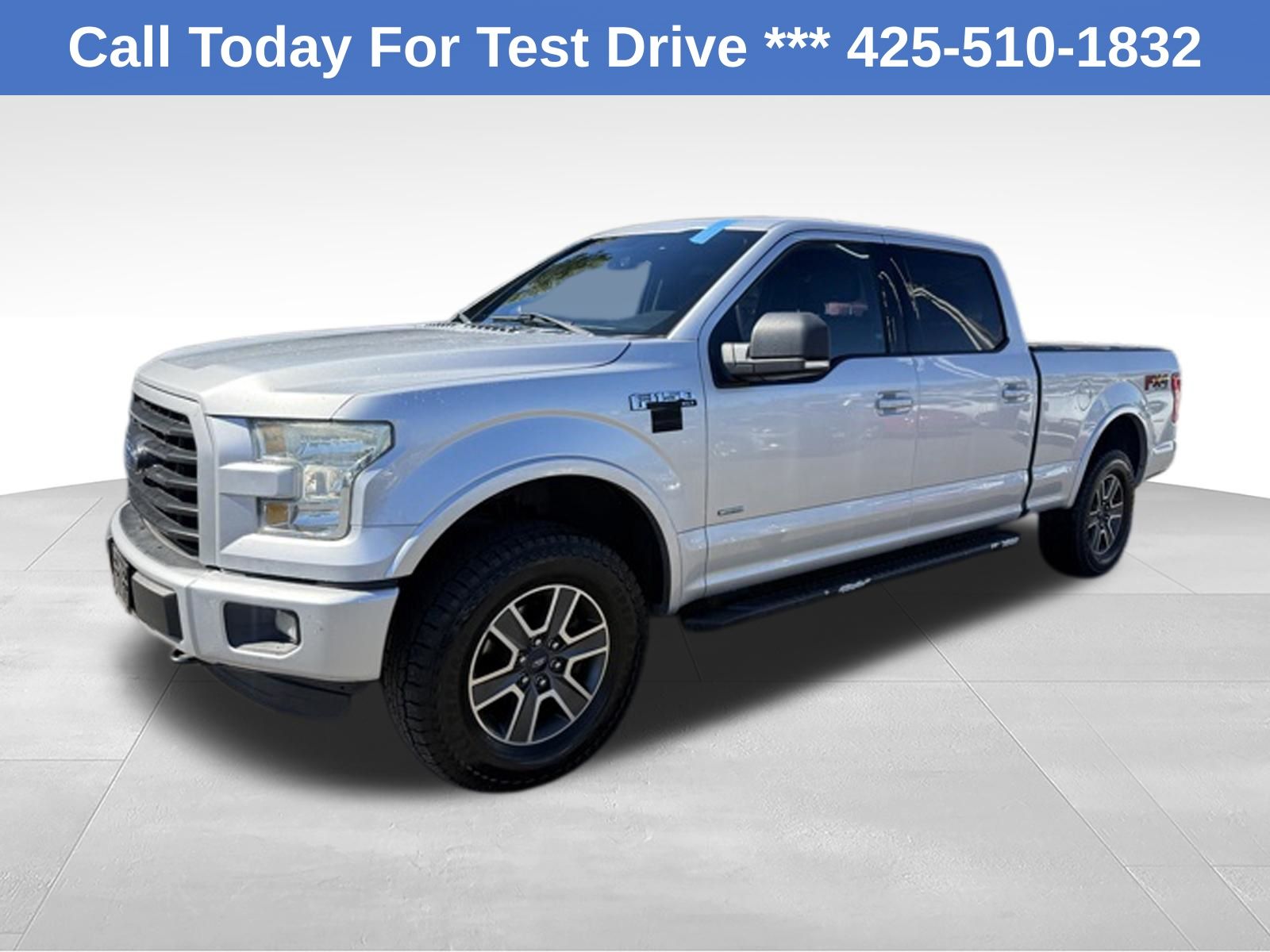 Ingot Silver 2015 Ford F-150 Pickup Truck Four-Wheel Drive 6-Speed Automatic