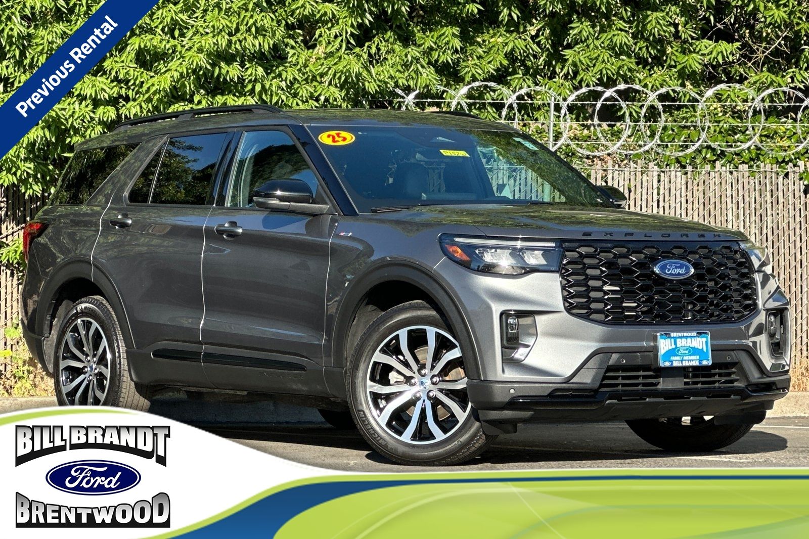 Carbonized Gray Metallic 2025 Ford Explorer ST-Line AWD SUV / Crossover All-Wheel Drive Automatic