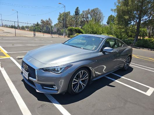 Gray (Graphite Shadow) 2021 INFINITI Q60 Coupe Rear-Wheel Drive 7-Speed Automatic
