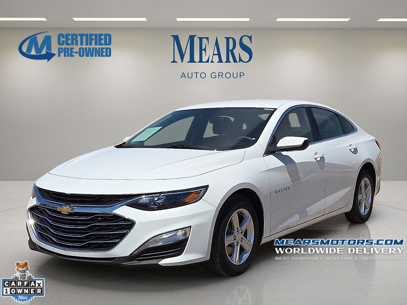 Summit White 2025 Chevrolet Malibu Sedan Front-Wheel Drive Continuously Variable Transmission