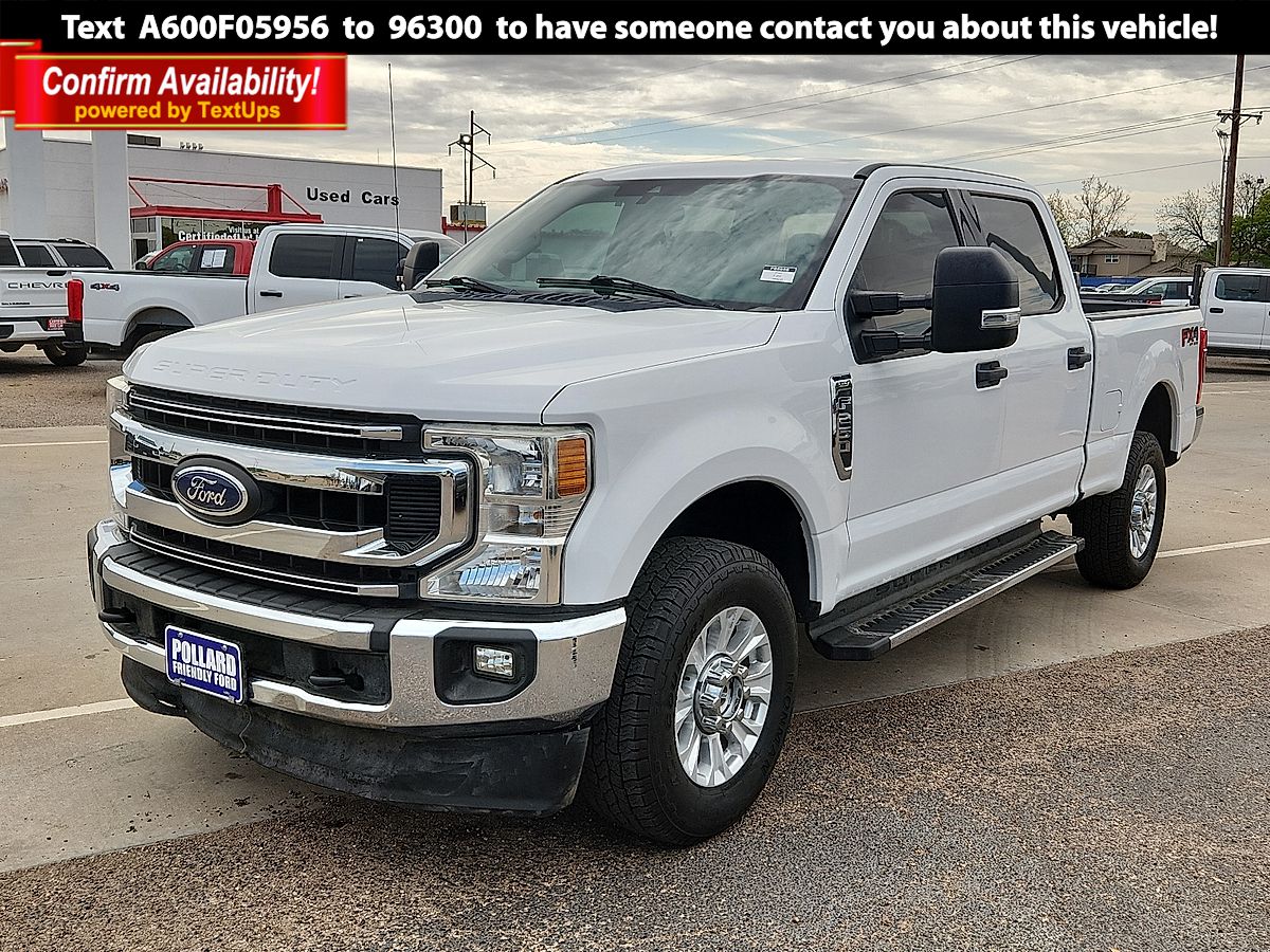 Oxford White 2020 Ford F-250 Super Duty XLT Crew Cab 4WD Pickup Truck Four-Wheel Drive Automatic