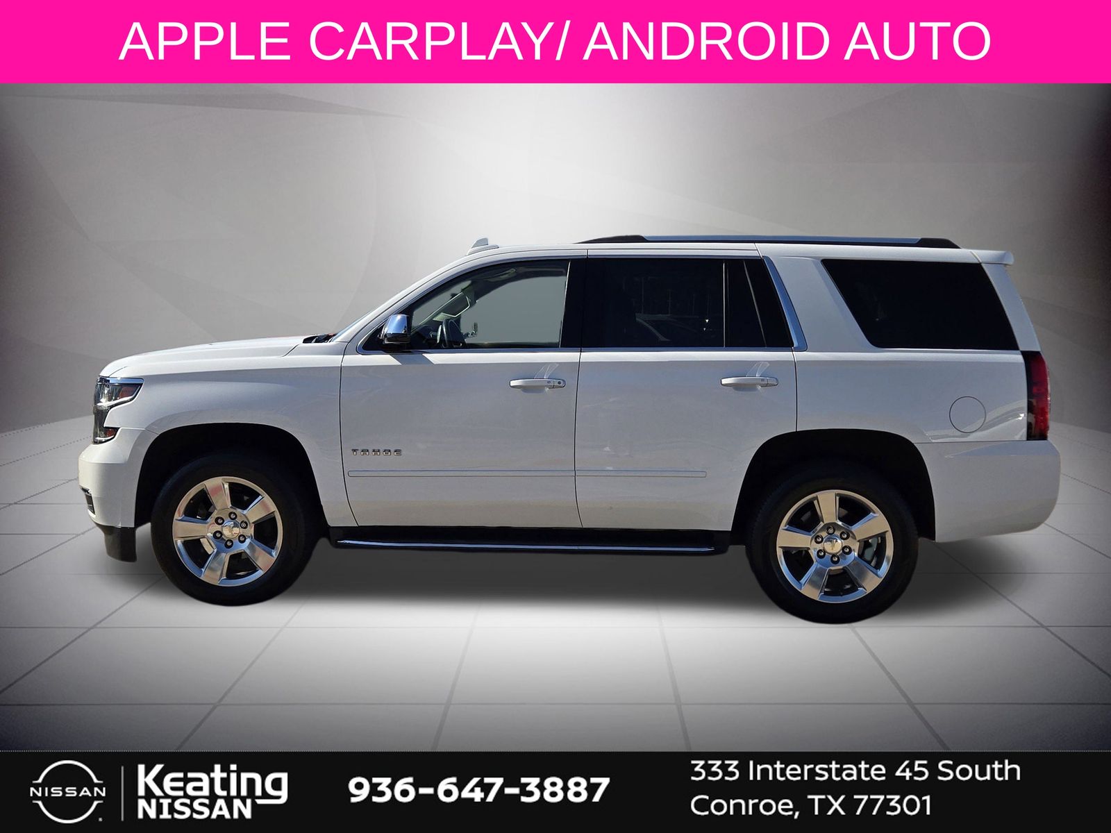 2020 Chevrolet Tahoe Premier White at Classic Elite Chevrolet Sugar Land