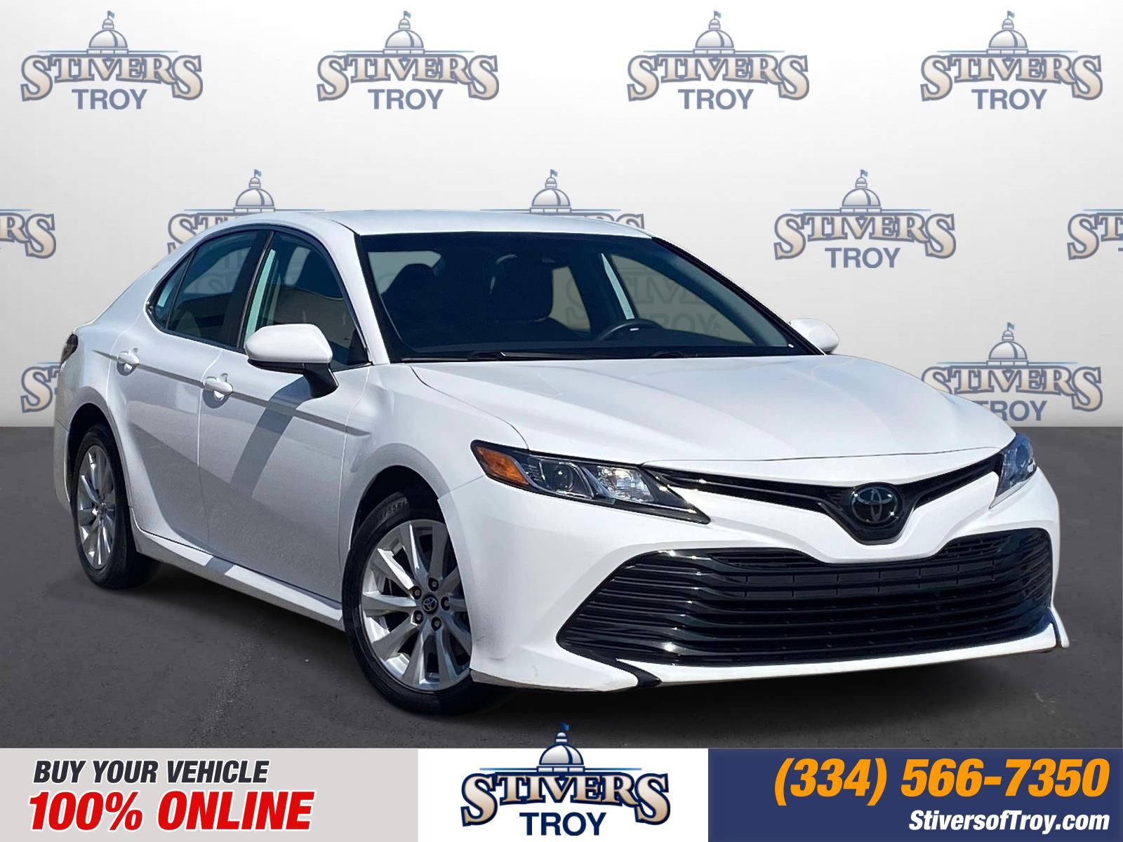 Super White 2020 Toyota Camry LE FWD Sedan Front-Wheel Drive 8-Speed Automatic