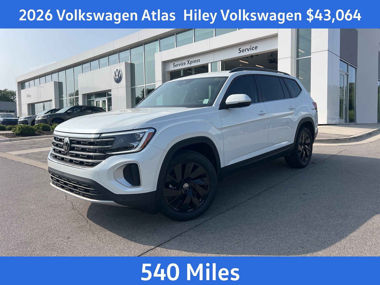 Opal White Pearl 2026 Volkswagen Atlas SE 4Motion with Technology SUV / Crossover All-Wheel Drive 8-Speed Automatic