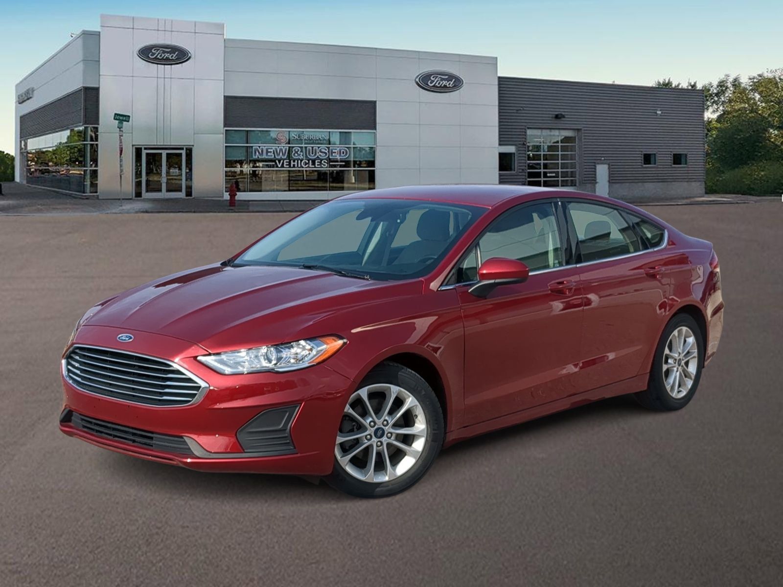 Ruby Red 2019 Ford Fusion SE Sedan Front-Wheel Drive 6-Speed Automatic