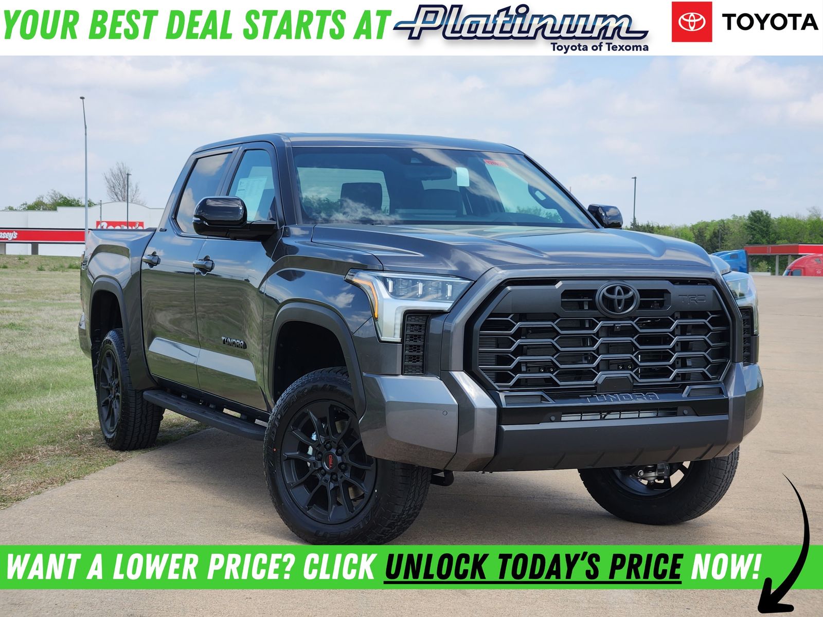 Magnetic Gray Metallic 2026 Toyota Tundra Limited CrewMax Cab 4WD Pickup Truck Four-Wheel Drive Automatic