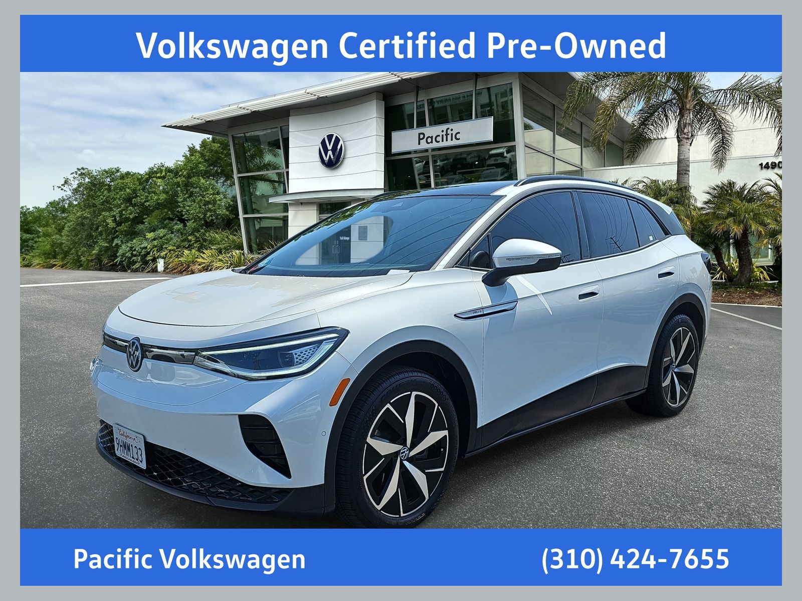Opal White 2023 Volkswagen ID.4 Pro S RWD SUV / Crossover Rear-Wheel Drive Automatic