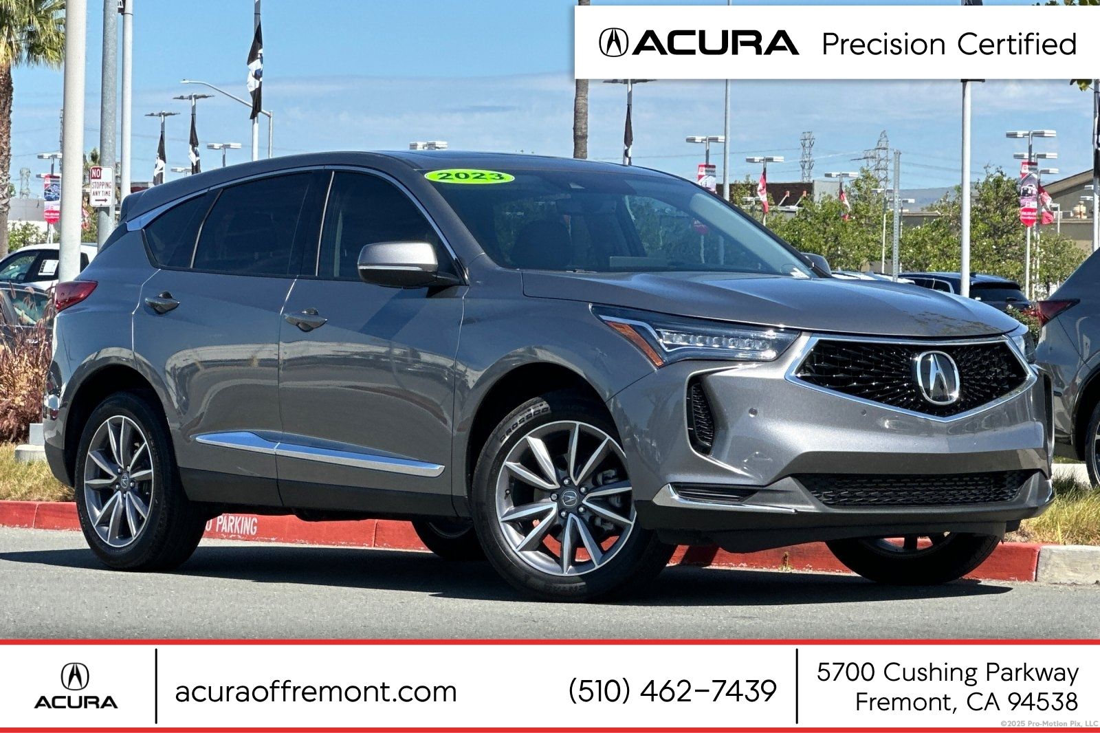 Gray 2023 Acura RDX SH-AWD with Technology Package SUV / Crossover All-Wheel Drive Automatic